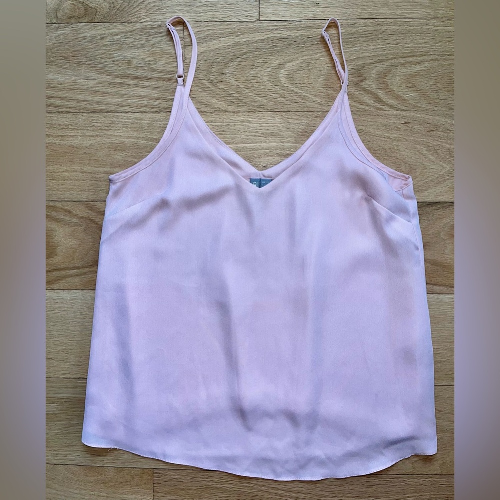 Blush Flowy Spaghetti Strap Tank Top